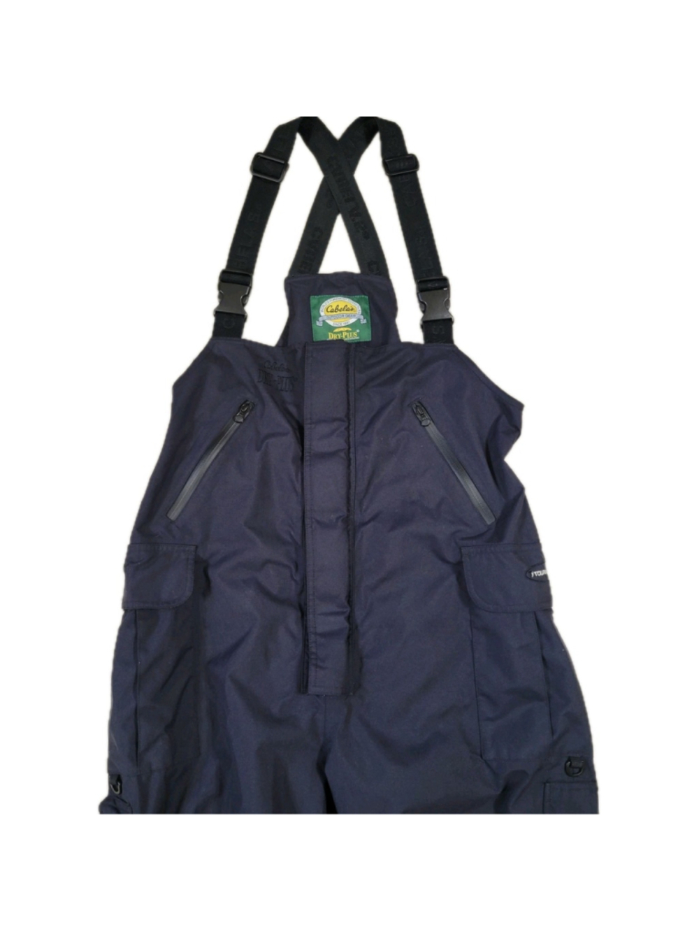 Cabelas Dry Plus Men Black Gore-Tex Thinsulate Hunting Insulated Overalls Medium - Picture 8 of 14